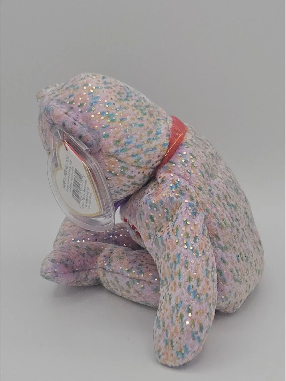 TY Beanie Baby 2001 Signature Bear – Pink Pastel Confetti